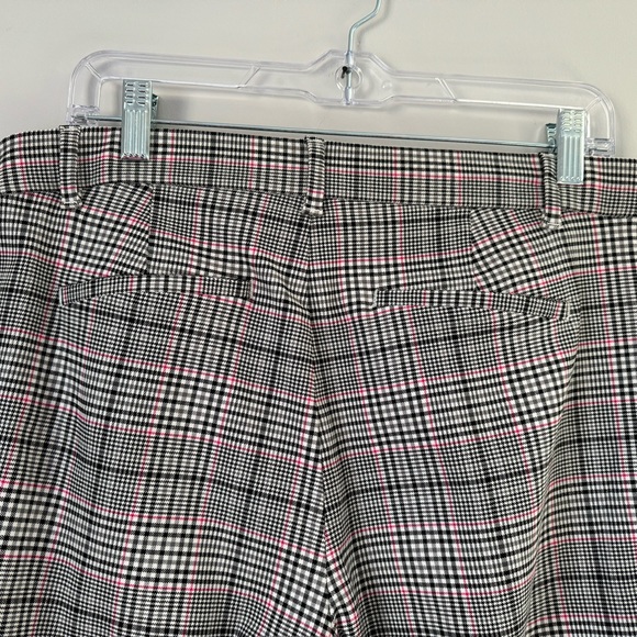 Gap Factory - Signature Skinny Ankle Pants - Black/White/Pink plaid size 10 - Picture 4 of 6